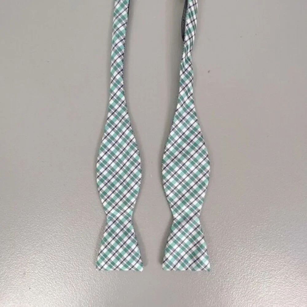 STAFFORD MENS BOWTIE POLYESTER ADJUSTABLE STRIPED TURQUOISE
